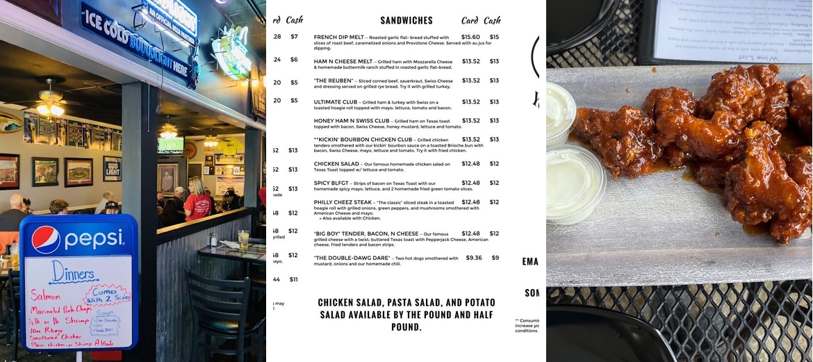 Westridge Grill Menu