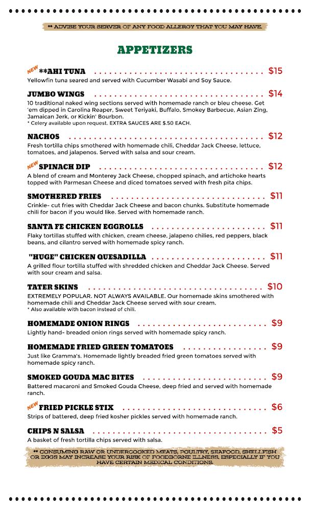 Westridge Grill Menu image 4